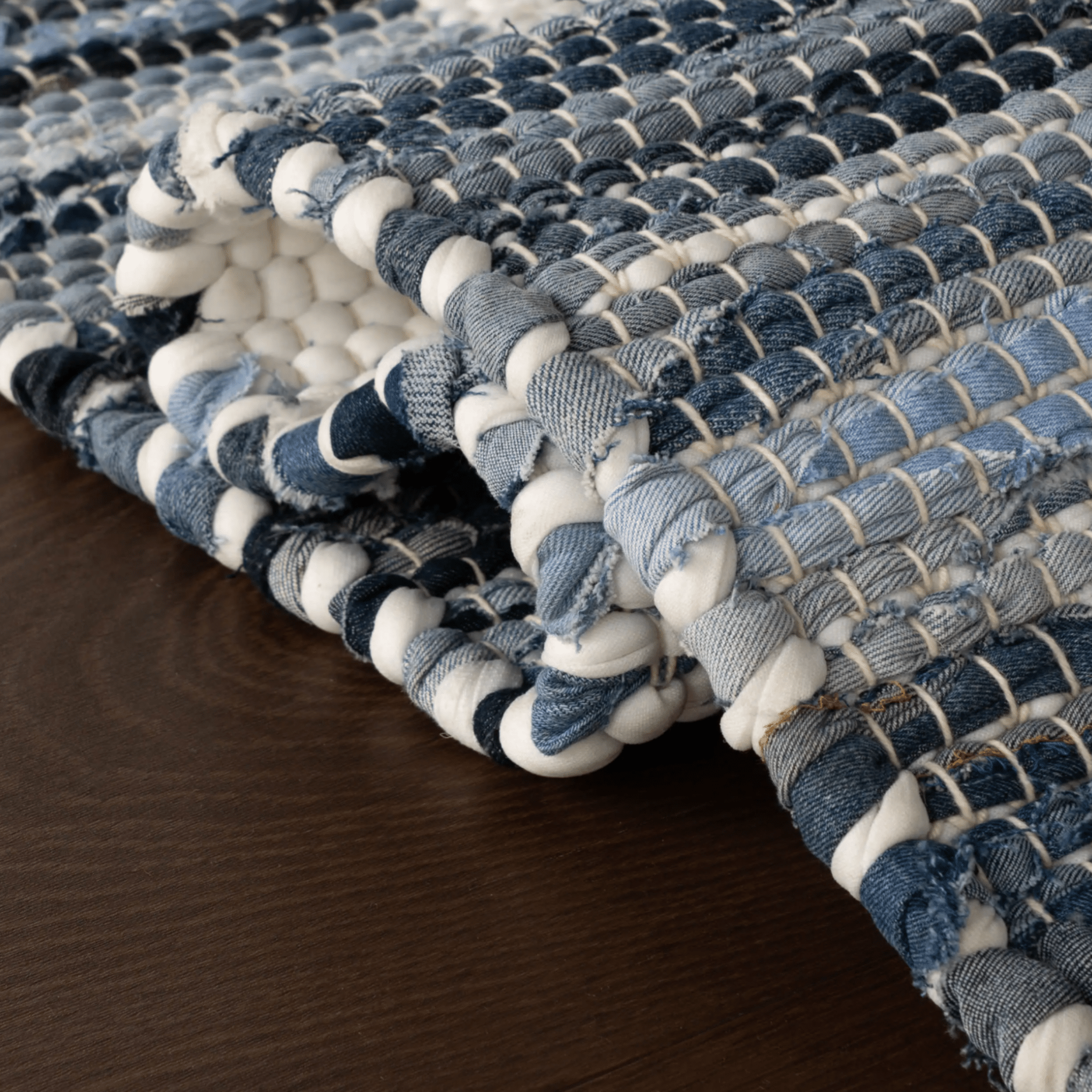 Dymera Denim Bohemian Bordered Rug - Our Boat House