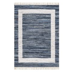 Dymera Denim Bohemian Bordered Rug - Our Boat House