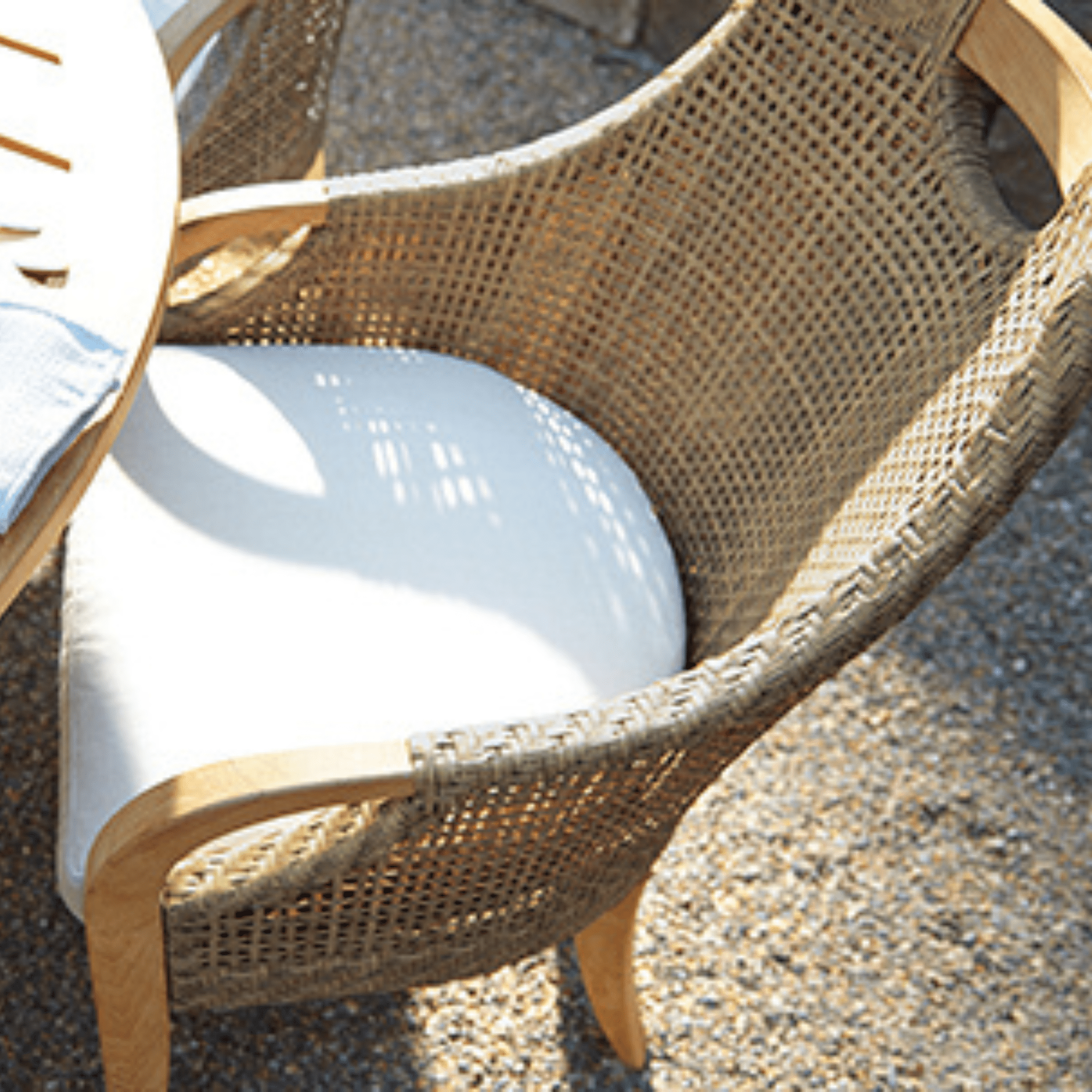Eastern Shores Woven & Teak Outdoor Dining Arm Chair - Our Boat House