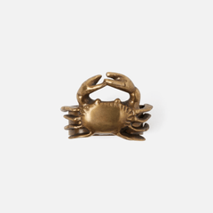 Edgar Brass Crab Napkin Ring Set - Our Boat House
