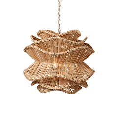 Elba Rattan Chandelier in Natural Rattan - Three Sizes - Our Boat House