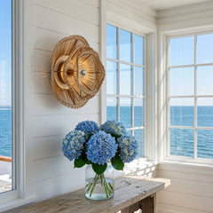 Elba Rattan Sconce - Two Finishes - Our Boat House
