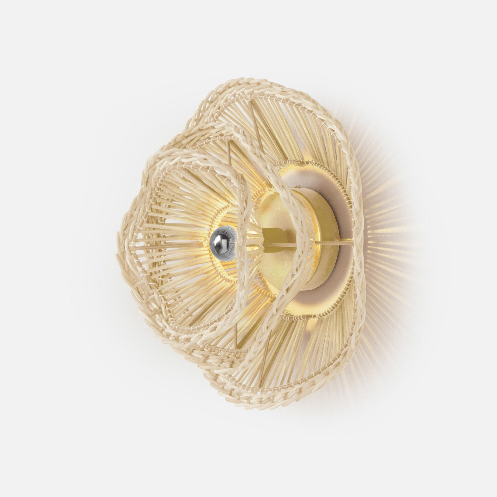 Elba Rattan Sconce - Two Finishes - Our Boat House