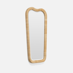 Elena Natural Rattan Mirror - Two Sizes - Our Boat House