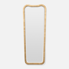 Elena Natural Rattan Mirror - Two Sizes - Our Boat House