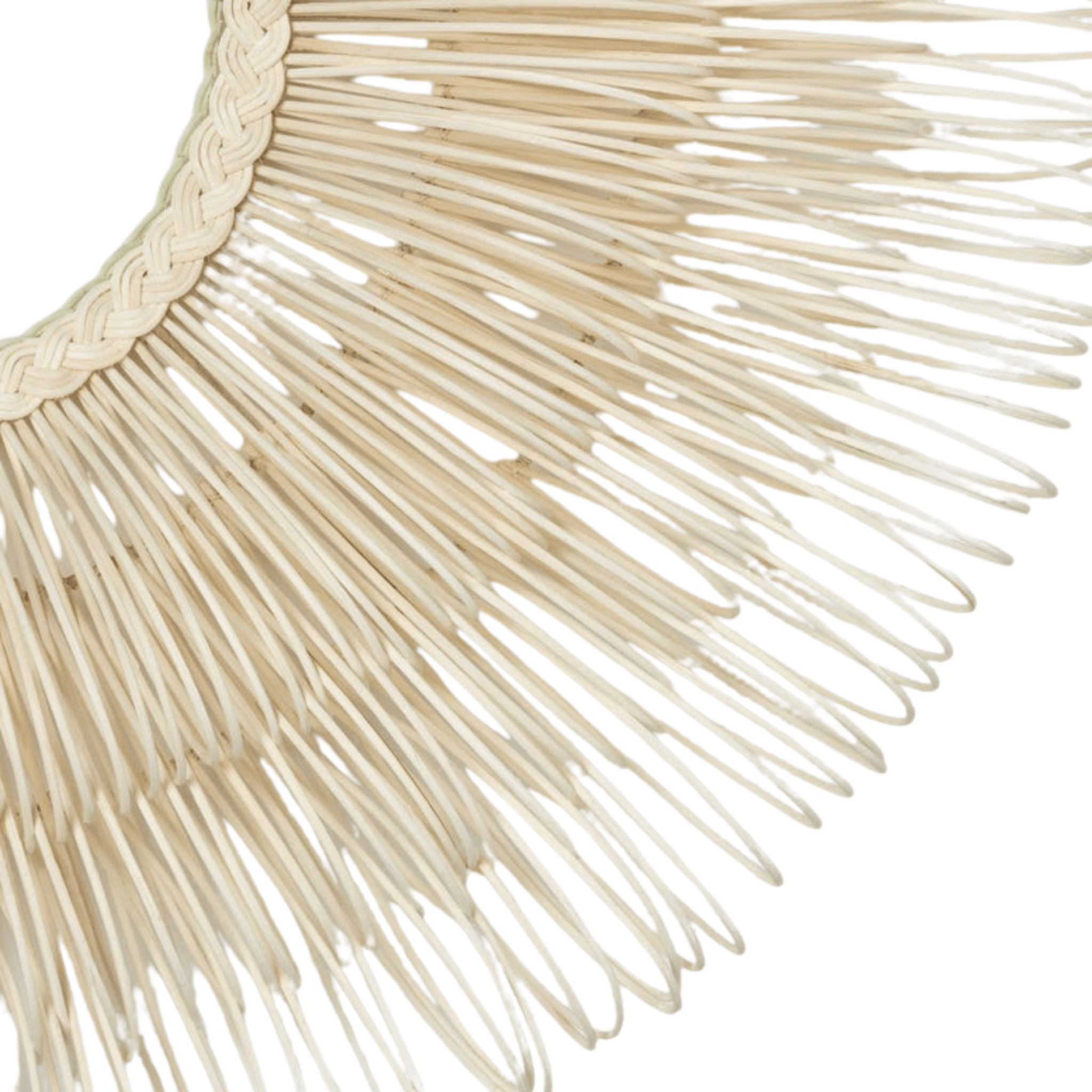 Eliza White Cane Round Mirror - Our Boat House