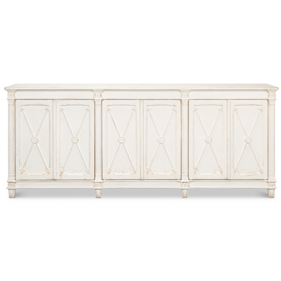 Elmhurst Six-Door Whitewash Sideboard