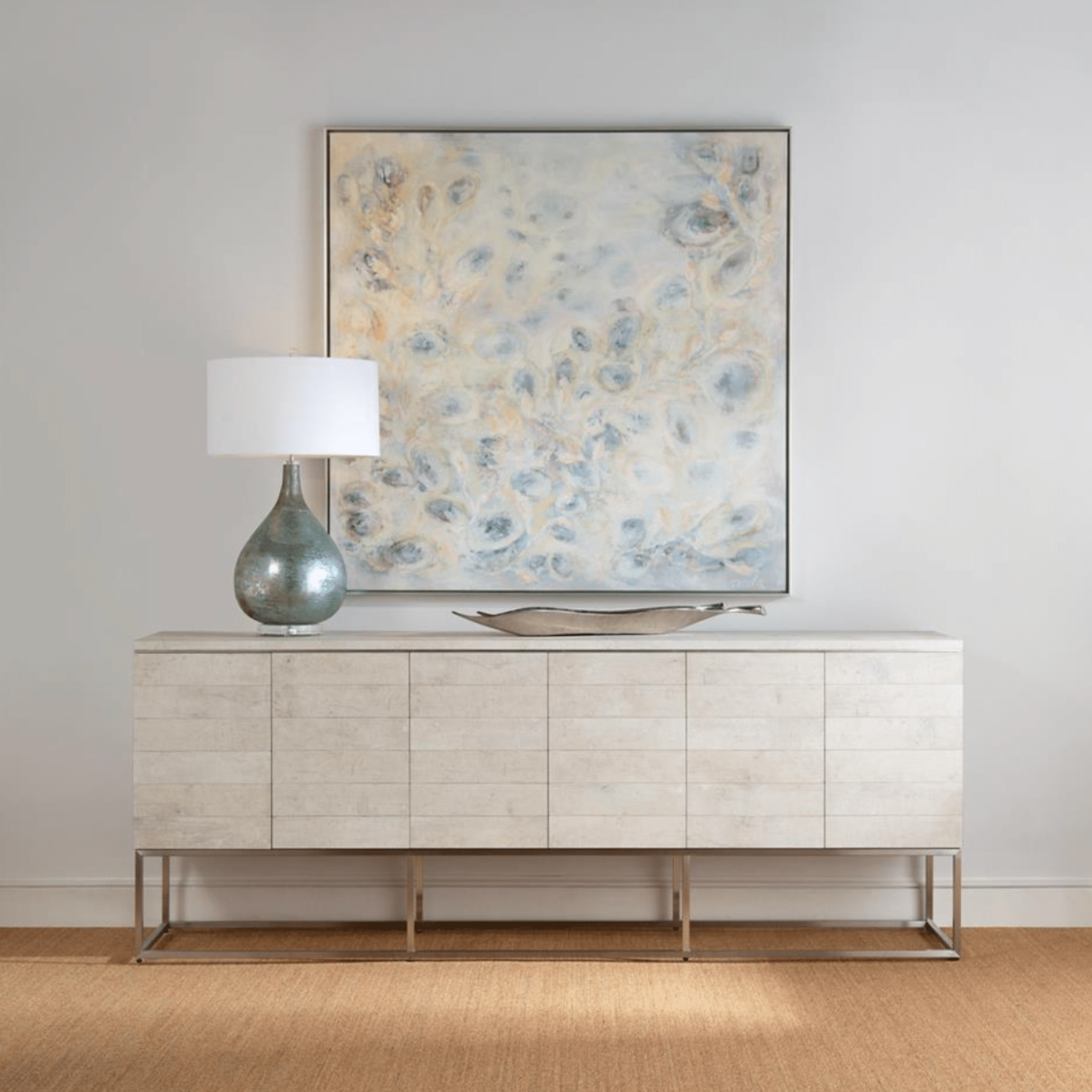 Emerald Oceans Aqua Lamp - coastal inspired home furnishing