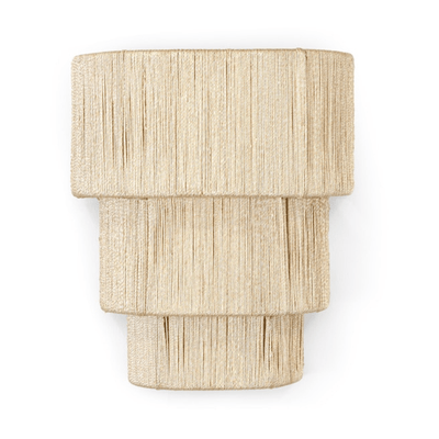 Everly Natural Abaca Rope Sconce - Our Boat House