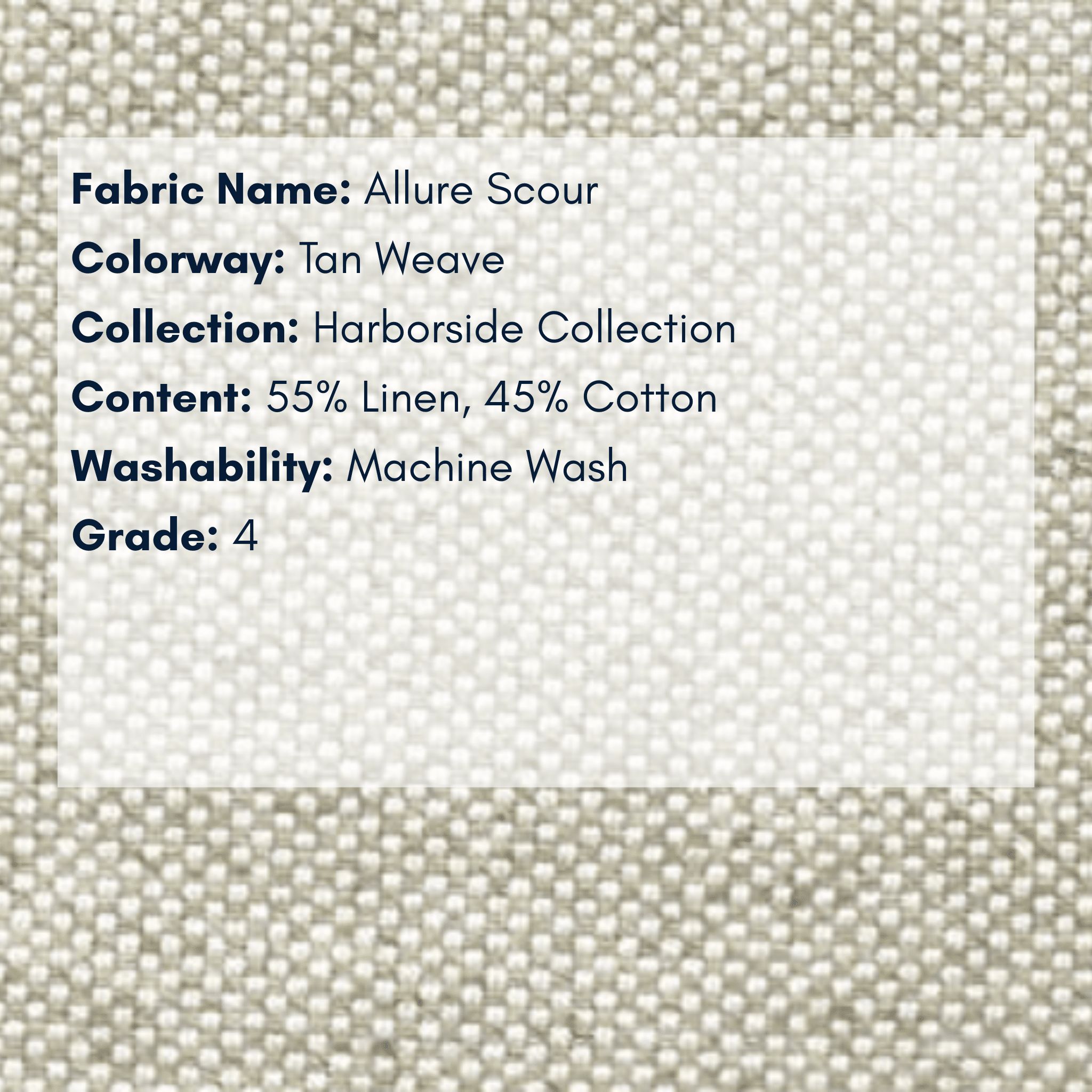 Fabric Swatch: Allure Scour - Harborside Collection - coastal inspired home furnishing