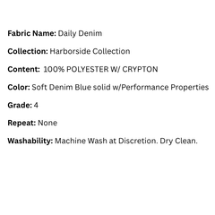 Fabric Swatch: Daily Denim - Harborside Collection - Our Boat House