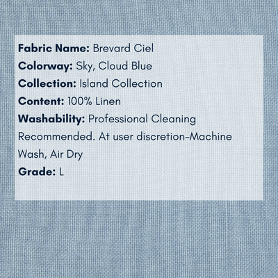 Fabric Swatch - Island Collection: Brevard Ciel - Our Boat House