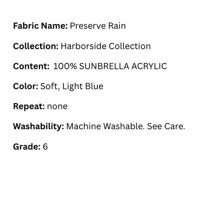 Fabric Swatch: Preserve Rain - Harborside Collection - Our Boat House