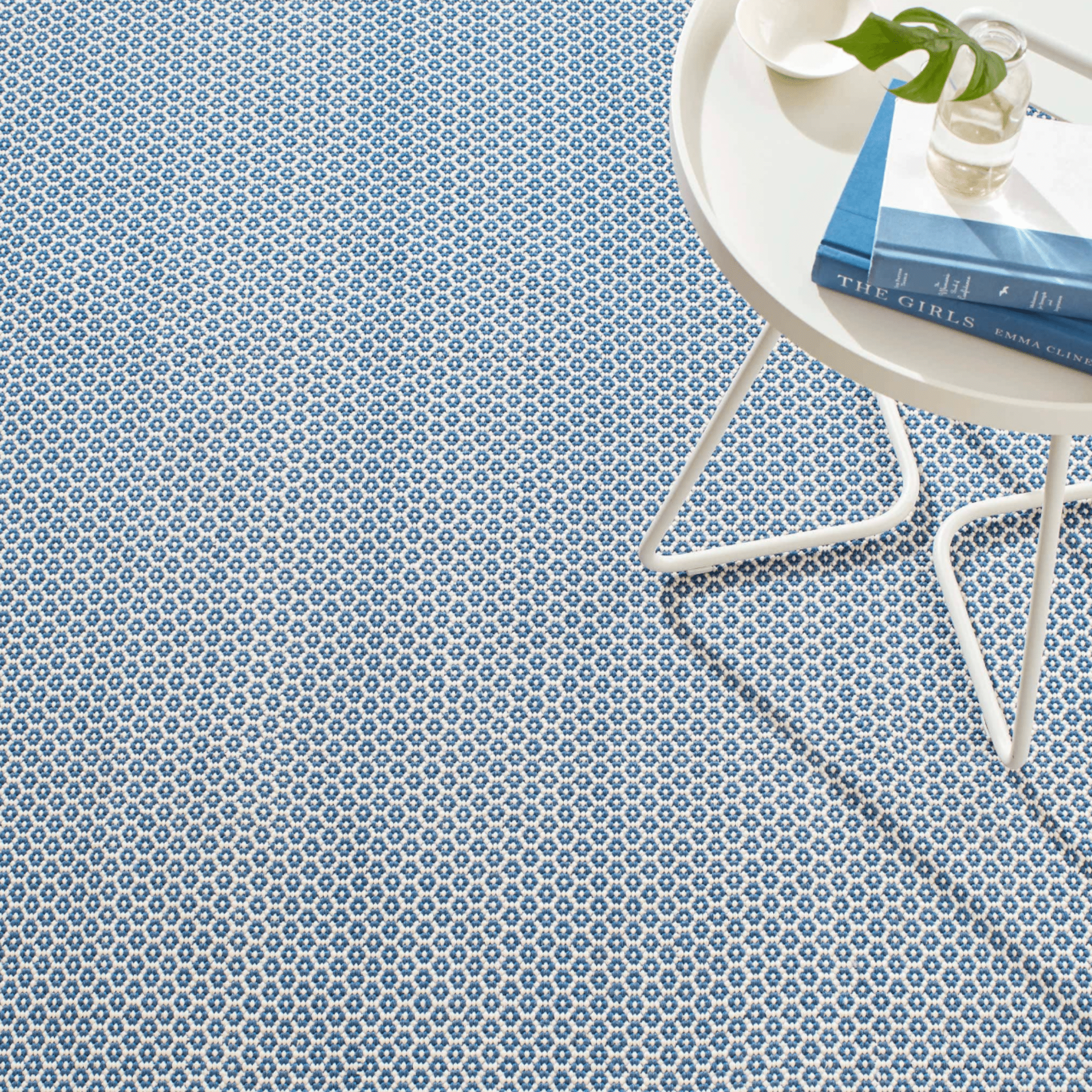Finn Handwoven Indoor/Outdoor Rug - Denim - Our Boat House