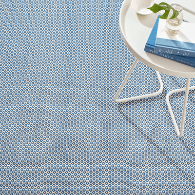 Finn Handwoven Indoor/Outdoor Rug - Denim - Our Boat House
