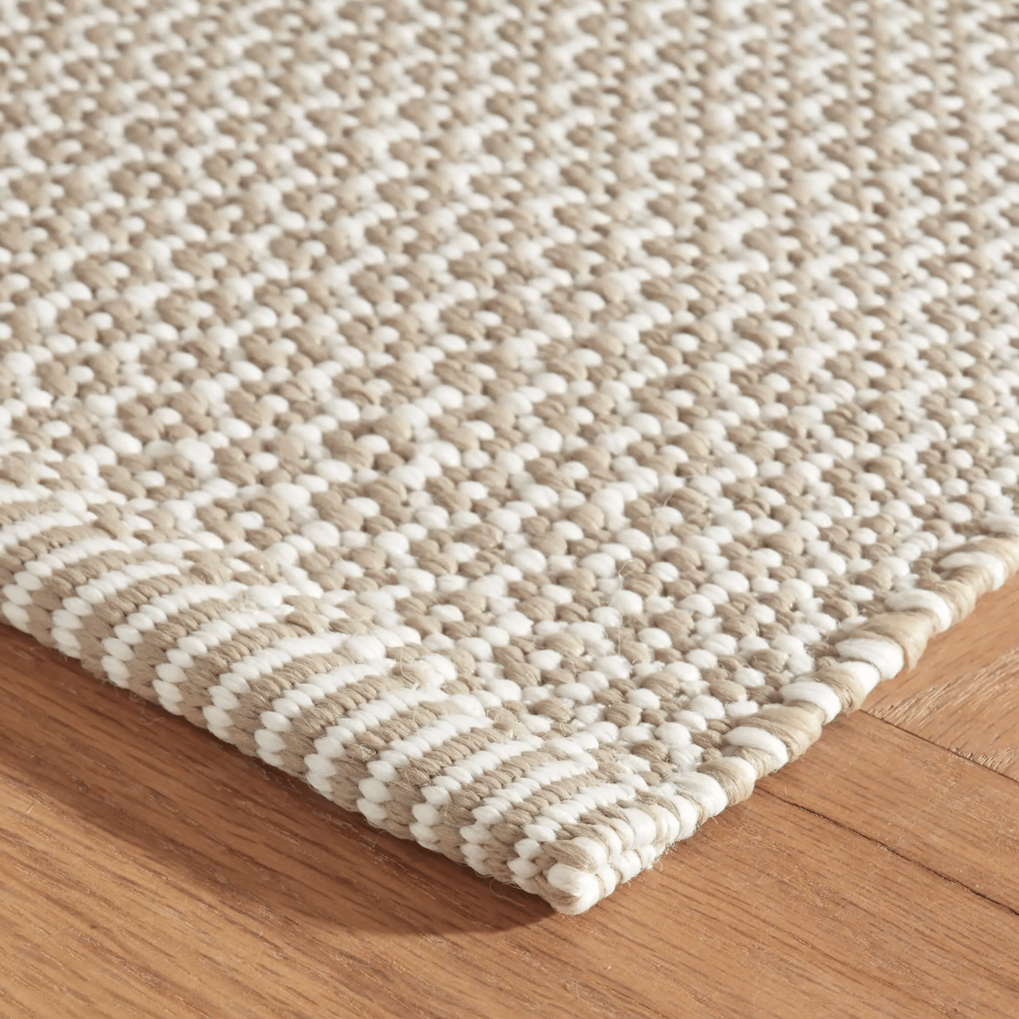 Finn Handwoven Indoor/Outdoor Rug - Khaki - Our Boat House