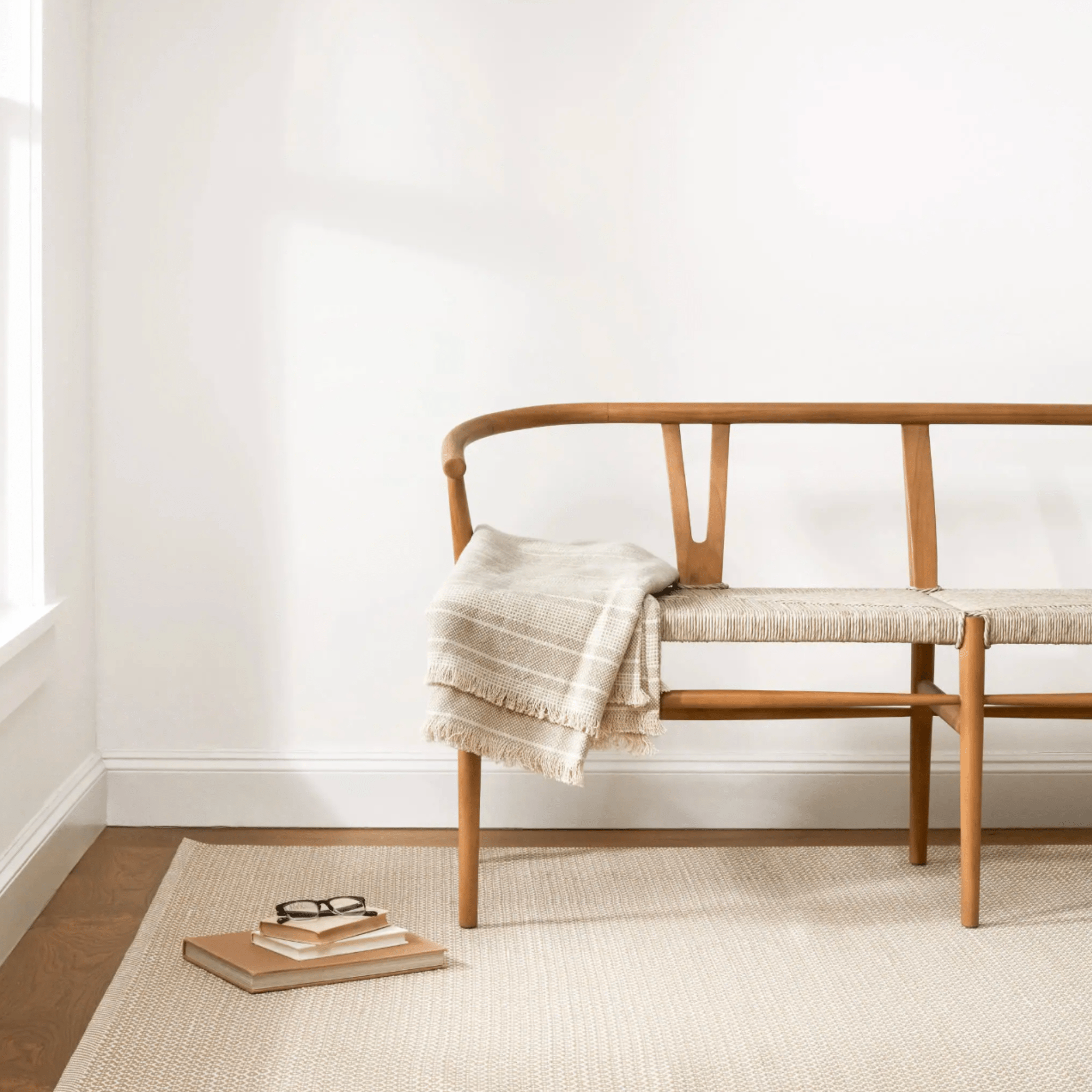 Finn Handwoven Indoor/Outdoor Rug - Khaki - Our Boat House