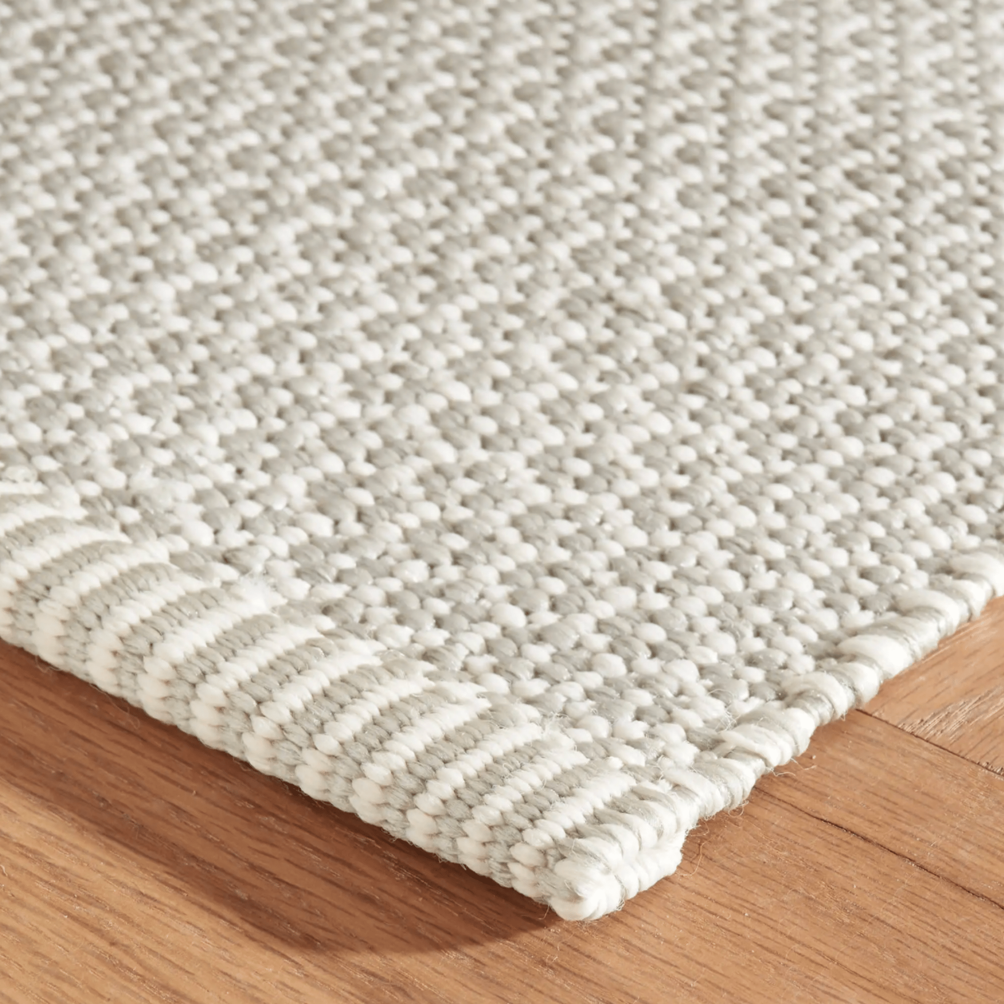 Finn Handwoven Indoor/Outdoor Rug - Platinum - Our Boat House