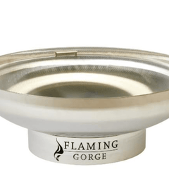 Flaming Gorge - Gobi Polished Stainless Steel Fire Pit with Mesh Top Included - Our Boat House