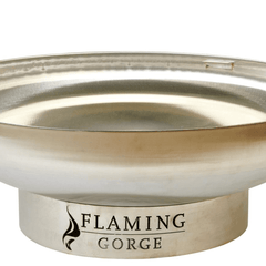 Flaming Gorge - Gobi Polished Stainless Steel Fire Pit with Mesh Top Included - Our Boat House