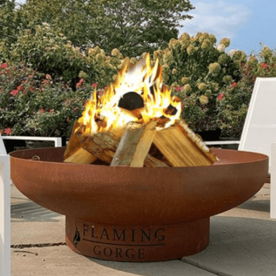 Flaming Gorge Gobi Steel Fire Pit & Mesh Top - Our Boat House
