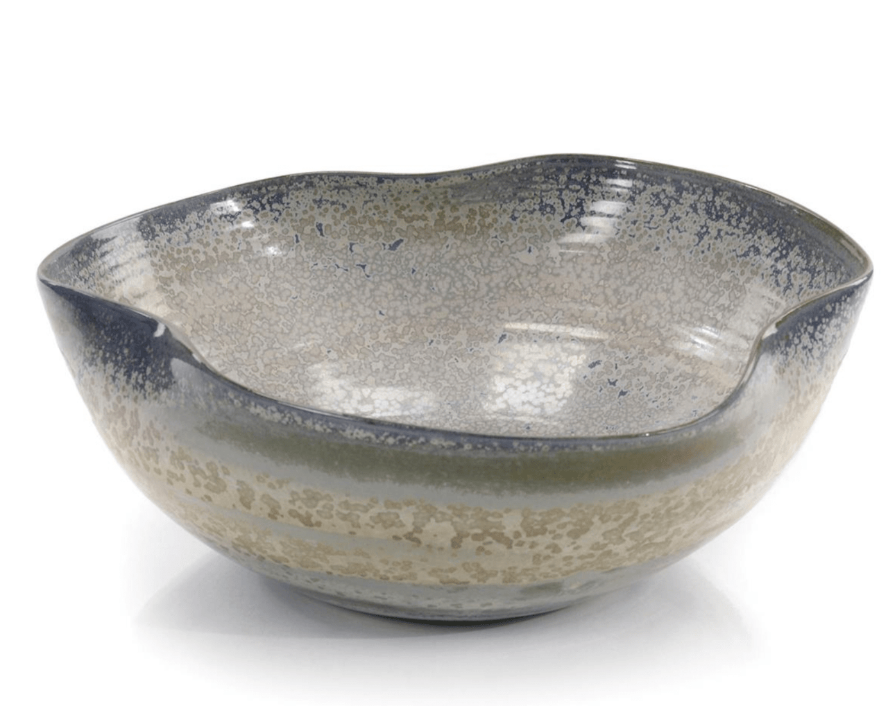 Free Form Bowl in Sea Foam Blues - Our Boat House