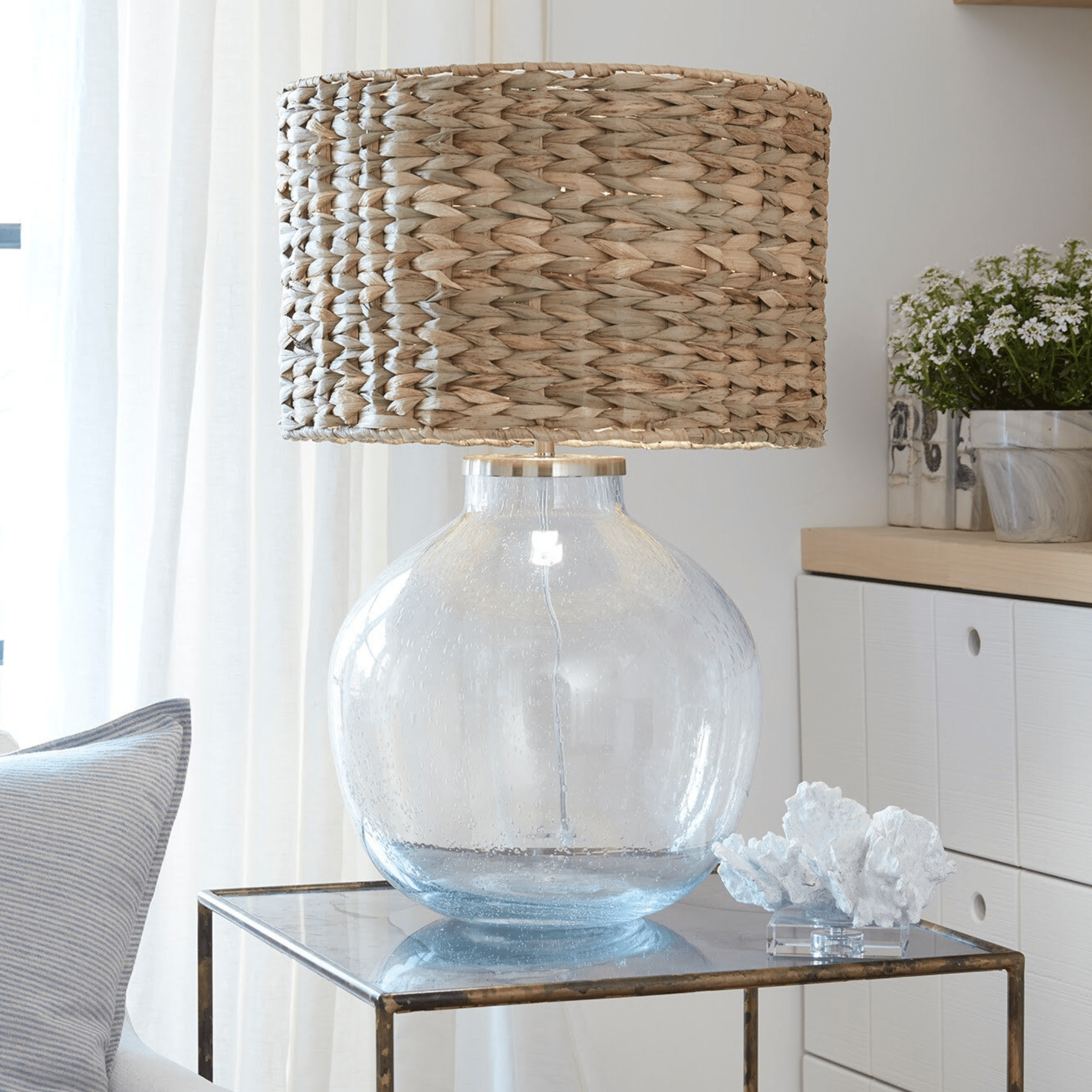 Freesia Glass Table Lamp - Our Boat House