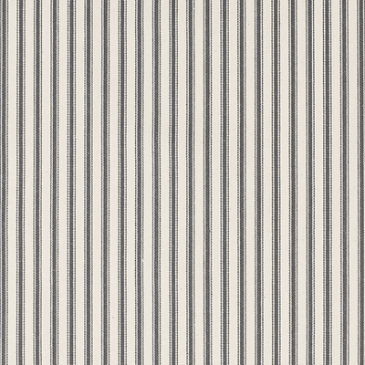 French Ticking Charcoal Fabric Swatch - Beachside Collection - Our Boat House