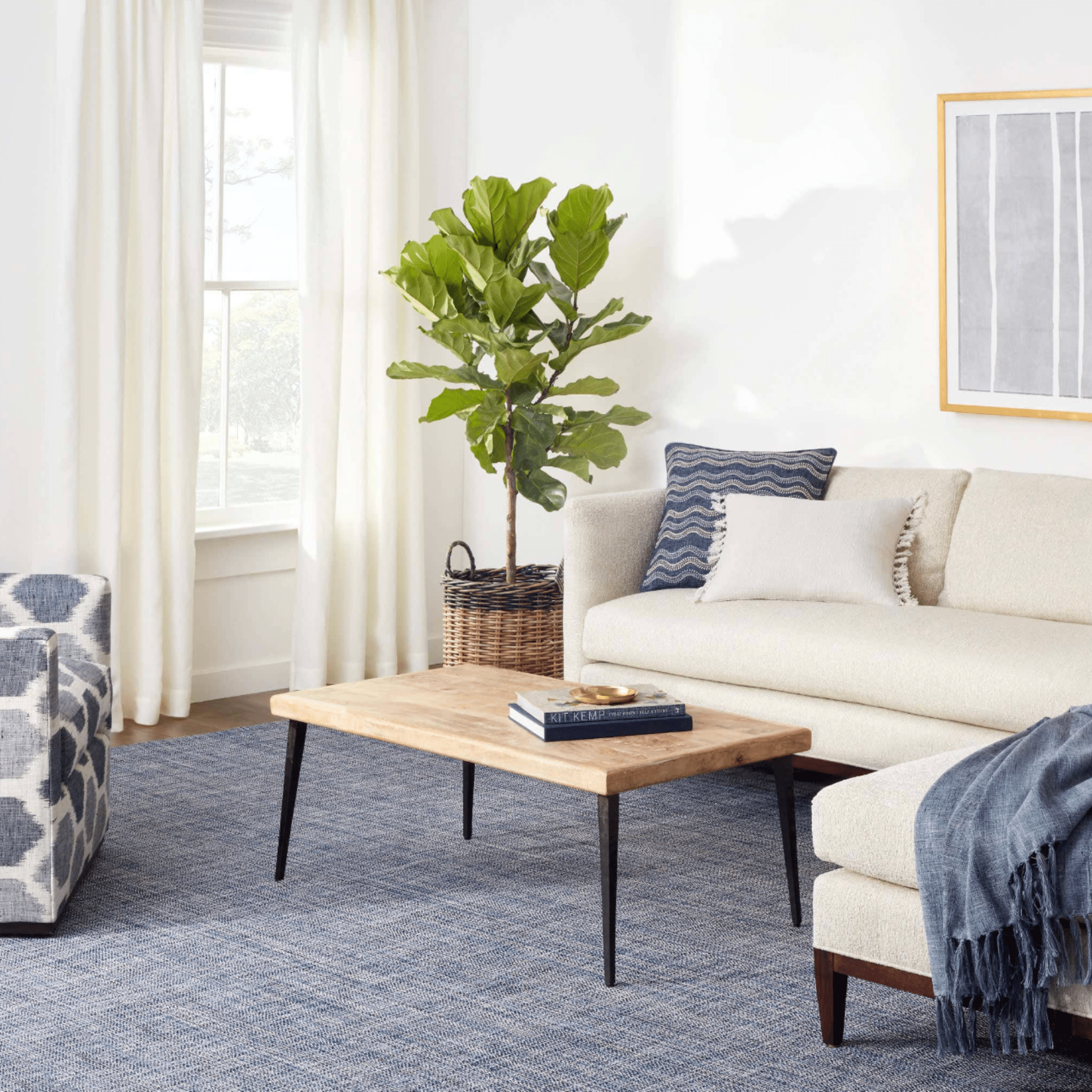Fusion Handwoven Indoor/Outdoor Rug - Blue - Our Boat House