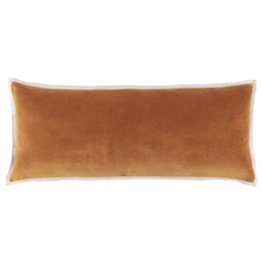 Gehry Velvet/Linen Decorative Pillow Cover - Caramel - Our Boat House