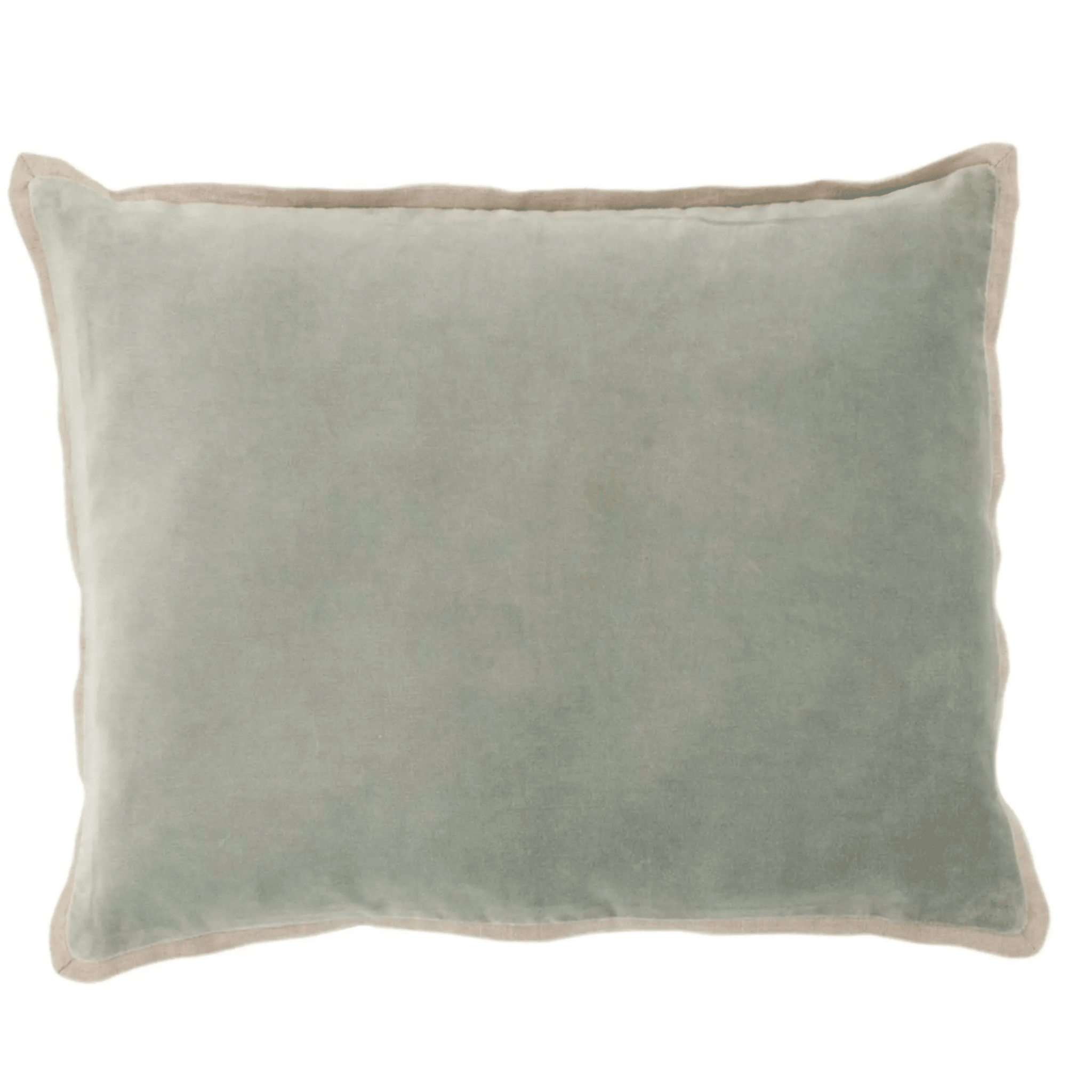 gehry desert sage velvet and linen throw pillow cover close up