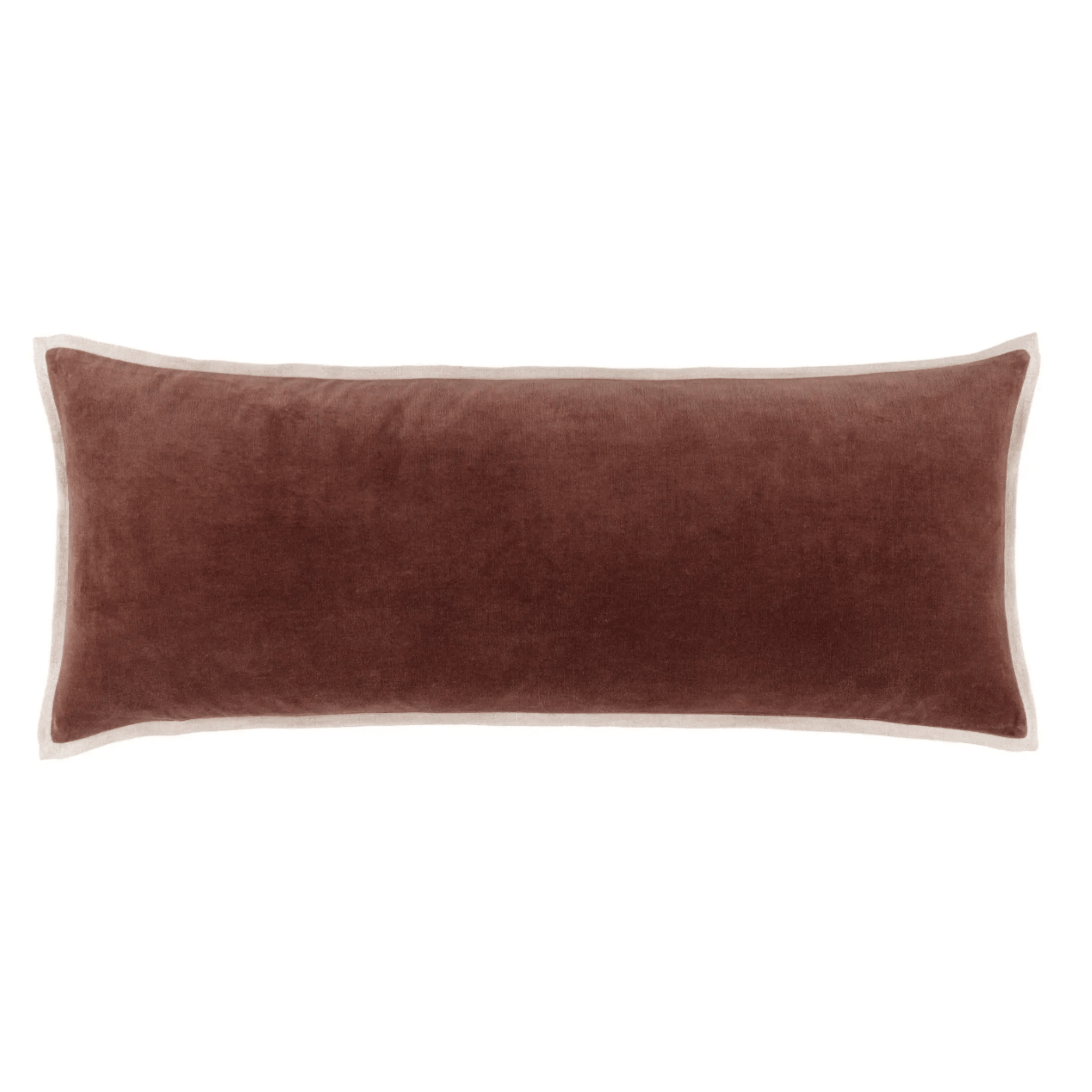 Gehry Velvet/Linen Decorative Pillow Cover - Russet - Our Boat House