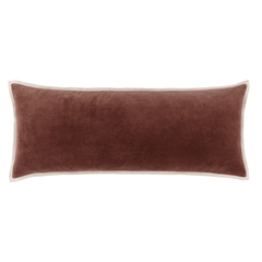 Gehry Velvet/Linen Decorative Pillow Cover - Russet - Our Boat House