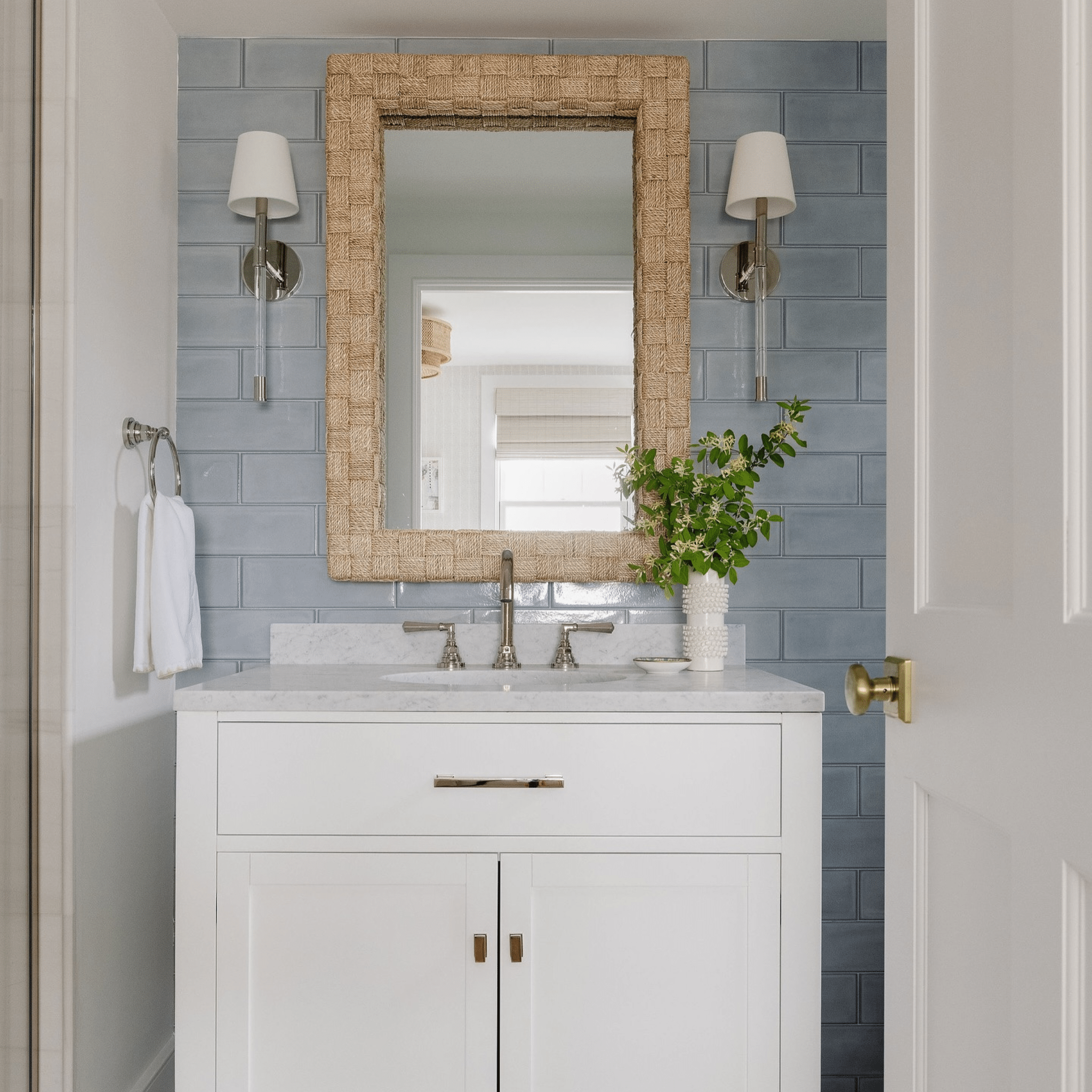 Geneva Woven Abaca Mirror - Four Sizes - Our Boat House