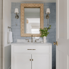 Geneva Woven Abaca Mirror - Four Sizes - Our Boat House