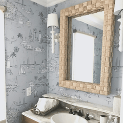 Geneva Woven Abaca Mirror - Four Sizes - Our Boat House