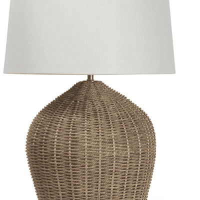 Georgian Table Lamp - Natural - Our Boat House