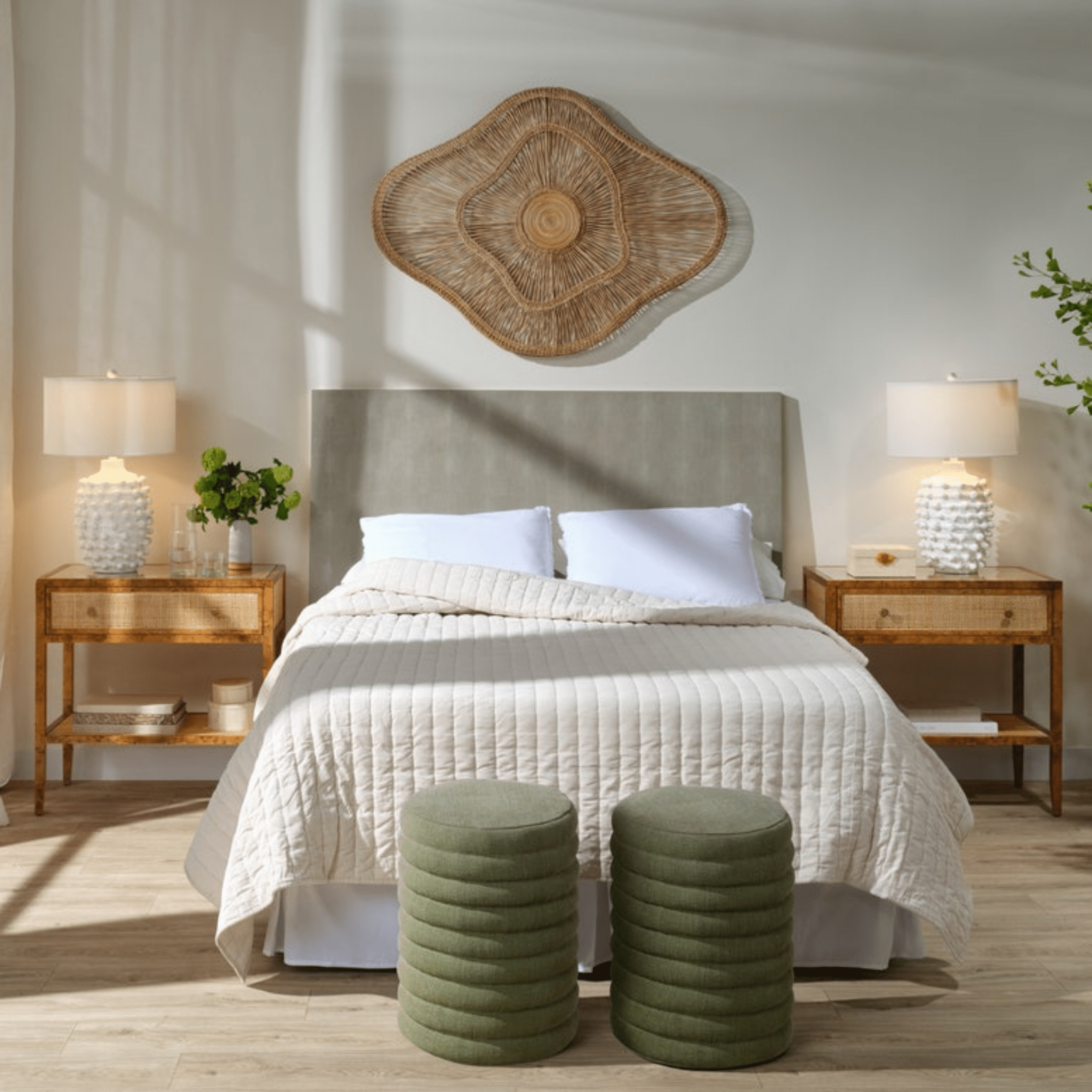 Gianna Rattan Wall Art - Two Sizes - Our Boat House