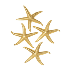 Gold Starfish Wall Art Set - Three Sizes - Our Boat House