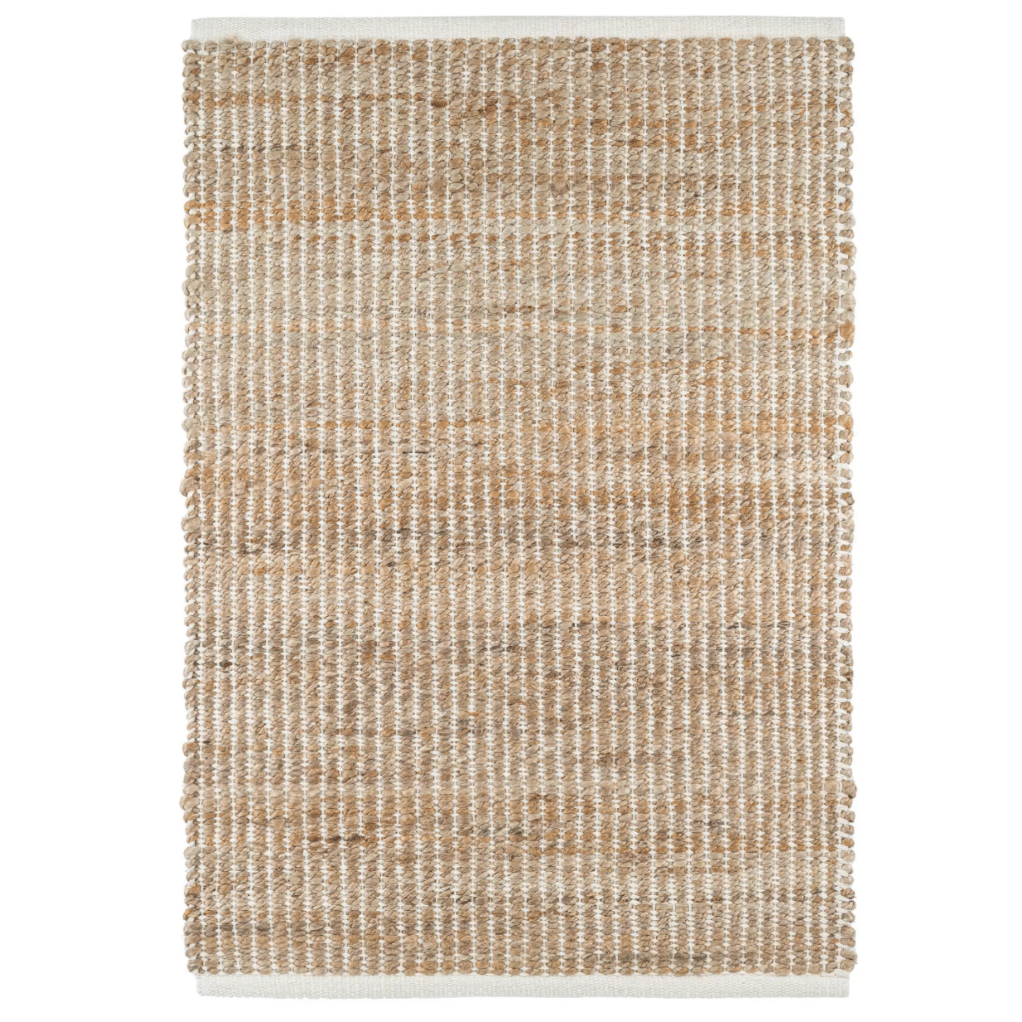 Gridwork Handwoven Jute Rug - Ivory - Our Boat House