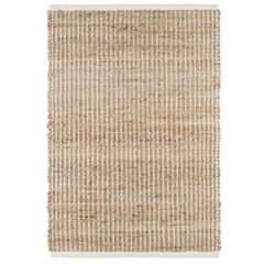 Gridwork Handwoven Jute Rug - Ivory - Our Boat House