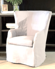 Gustavia 36in Slipcovered Wing Chair