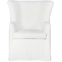 Gustavia 36in Slipcovered Wing Chair