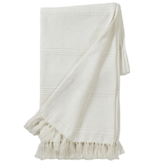 Gwen Throw - Dove White - Our Boat House