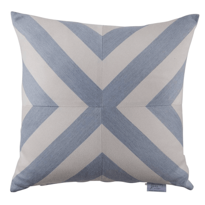 Halo Chambray X - Stripe - Outdoor Pillow - Our Boat House