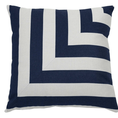 Halo Indigo L - Stripe - Outdoor Pillow - Our Boat House