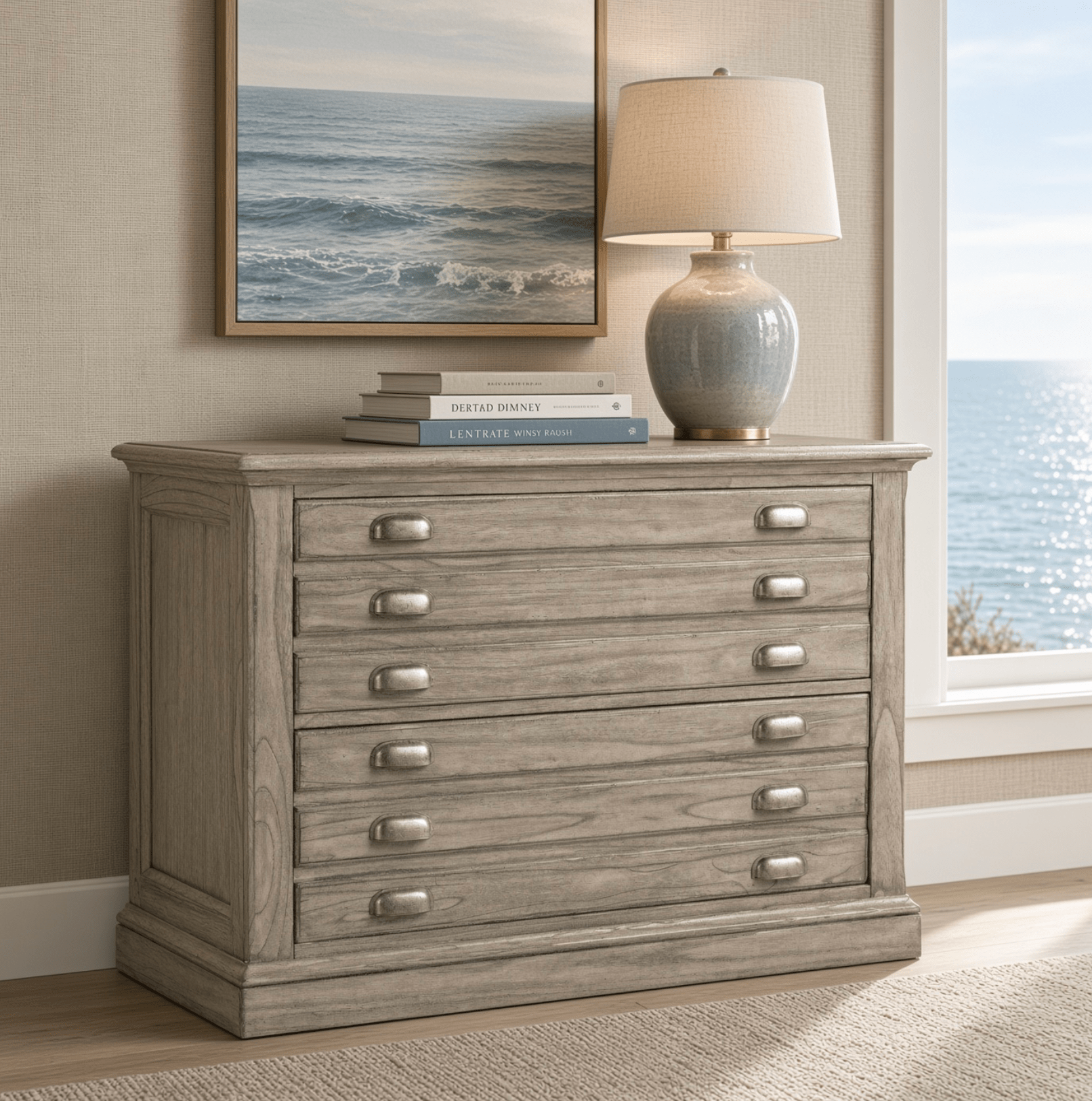 Hamlin Gray Driftwood File Chest - Our Boat House