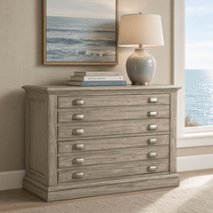 Hamlin Gray Driftwood File Chest - Our Boat House