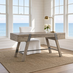 Hamlin Gray Driftwood Writing Desk - Our Boat House