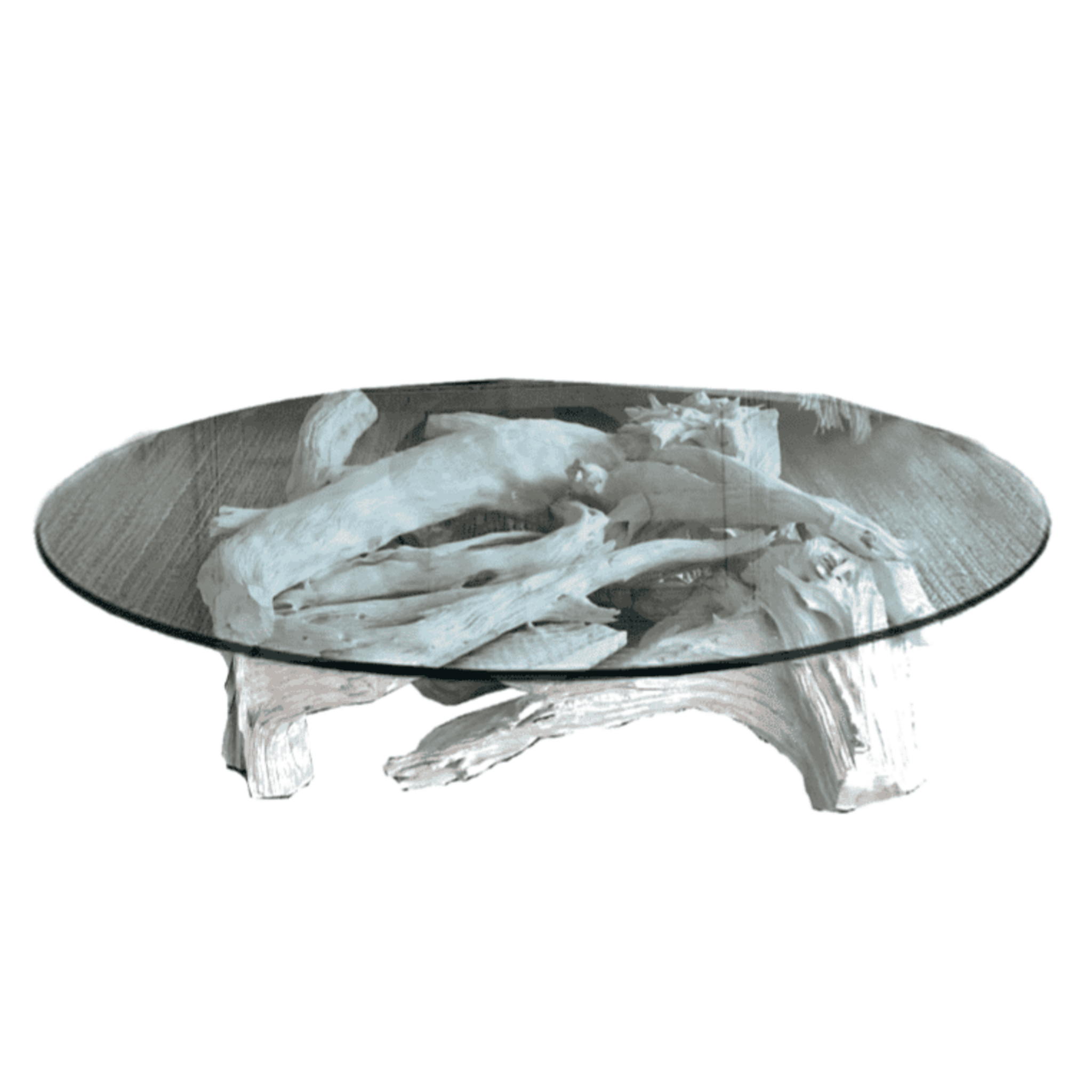 Hampton Driftwood Coffee Table Base for Round Top - Multiple Size Options - Our Boat House
